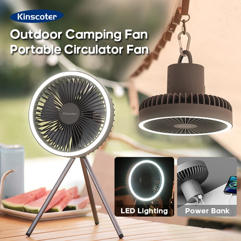 Camping Fan Rechargeable Portable Circulator: Versatile Cooling Solution for Outdoor Adventures  computerlum.com   