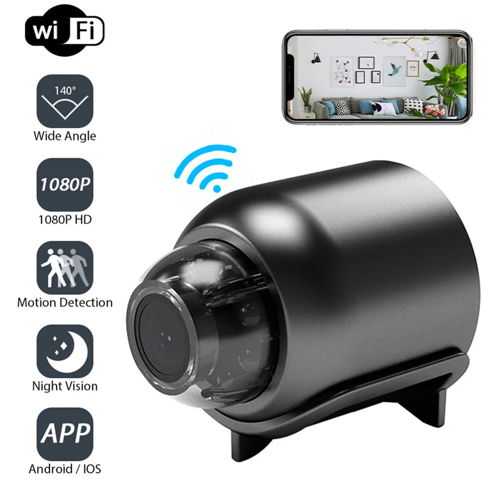 Mini WiFi Baby Monitor Camera: Indoor Security Surveillance Night Vision Camcorder  computerlum.com Only cam  