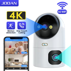 4K Dual Lens CCTV Security Camera: Advanced Night Vision & Tracking