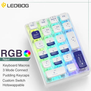 LEOBOG K21 Wireless Mechanical Number Pad: RGB Backlit Keyboard  computerlum.com   