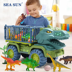Dino Truck Toy: Interactive Dinosaur Transport Carrier for Boys