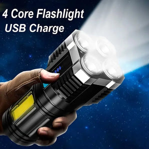 LED Camping Torch: Powerful Rechargeable Flashlight for Outdoor Adventures  computerlum.com   