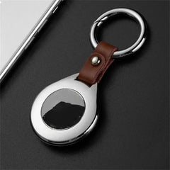 AirTags Leather Case: Stylish Apple Locator Tracker - iOS Compatible