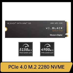 Western Digital SN770 SSD 2TB NVMe Gen4 Drive: High-Speed Storage & Enhanced Performance  computerlum.com 500GB  