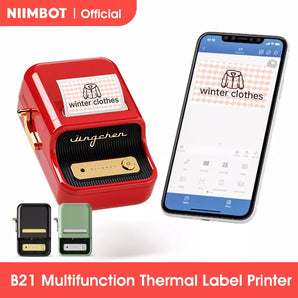 NiiMbot B21 Mini Wireless Printer: Portable Label Maker for Home & Office  computerlum.com   