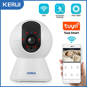 KERUI Mini WiFi IP Camera: Enhanced Security with Smart Motion Tracking  computerlum.com 5MP With 64GB Card EU plug CHINA