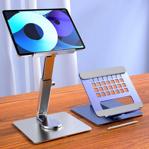 Aluminum Tablet Stand: 360° Rotating Desk Mount for iPad Pro  computerlum.com   