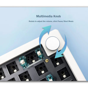 Customizable Wireless RGB Mechanical Keyboard Kit: Hot-swappable Bluetooth Typing Solution  computerlum.com   