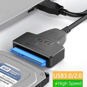 SATA to USB Adapter: High-Speed Cable for External HDD SSD  computerlum.com   