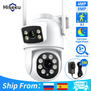 Hiseeu Smart Surveillance Camera: Enhanced Security with AI Technology  computerlum.com 4MP NO SD Card EU plug CHINA