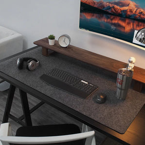 Large Wool Felt Desk Mat: Enhanced Anti-Slip Mouse Pad for Gamers  computerlum.com   