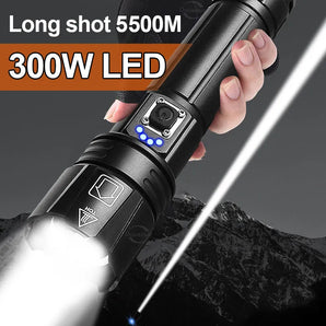 Ultra Bright LED Flashlight: Illuminate 500m, Fast Charging, Waterproof, Camping Gear  computerlum.com   