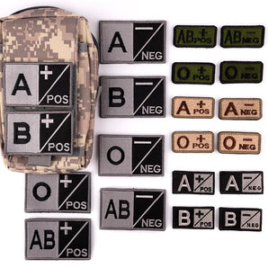 Tactical Blood Type Patch: Custom Military Embroidery Gear  computerlum.com   