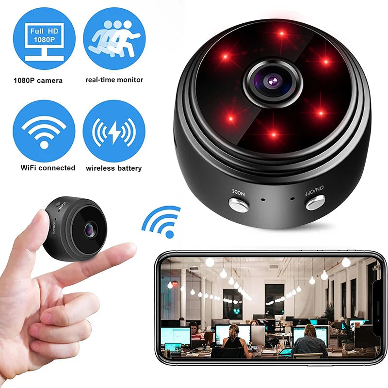 A9 Mini Camera: Enhanced Security Surveillance with Night Vision Capability  computerlum.com   