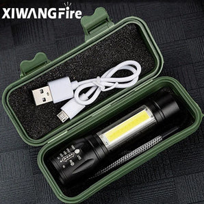 Rechargeable LED Mini Torch: Compact Zoom Flashlight for Camping  computerlum.com   