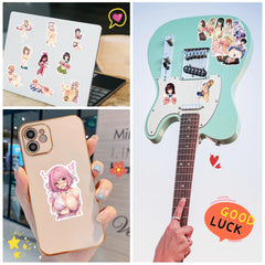 Anime Hentai Sexy Waifu Stickers: Trendy Decals for Laptop & Phone