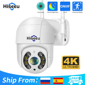 Hiseeu Outdoor Security Camera: Enhanced Human Detection & 4K Clarity  computerlum.com 2MP No Card EU plug CHINA