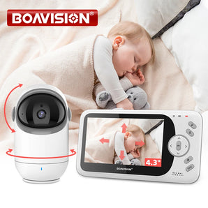 4.3 Inch Baby Monitor with Pan Tilt Camera: Secure Wireless System for Peace of Mind  computerlum.com   