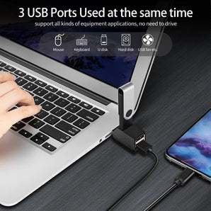 USB Hub Adapter Extender Splitter: Fast Data Transfer Solution  computerlum.com   