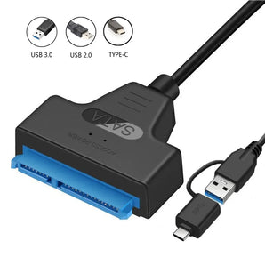 USB to SATA Cable Adapter: High-Speed Transfer for HDDs - Mac & PC Ready  computerlum.com   