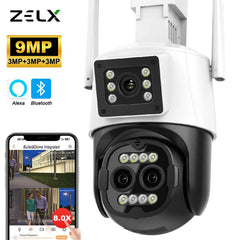 9MP Ultra HD Alexa-Compatible Outdoor Security Camera: Smart Surveillance System