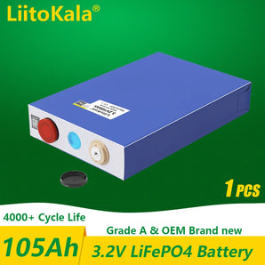 LiitoKala LifePo4 Battery: Reliable Power for Solar and More!  computerlum.com 1PCS 3.2V105Ah CHINA 