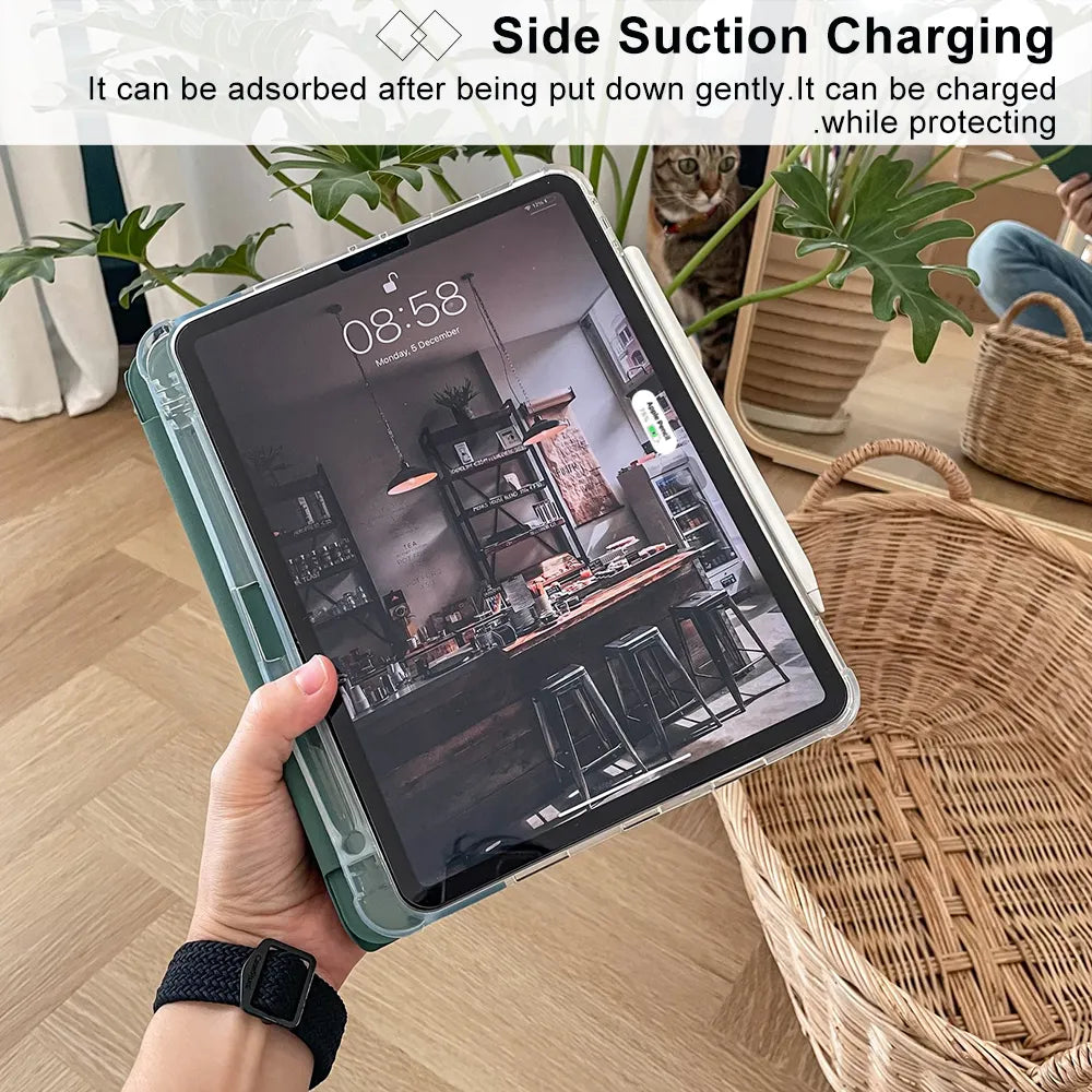 10th Gen iPad Case 2022: Protective Smart Cover with Magnetic Adsorption  computerlum.com   